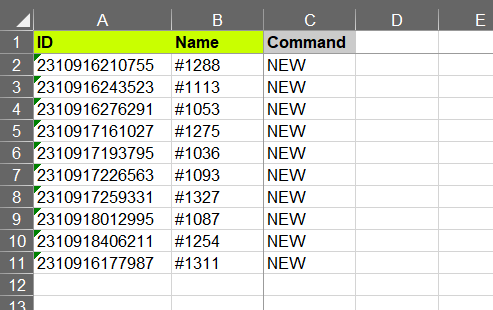 3 -edit exported file - remove columns