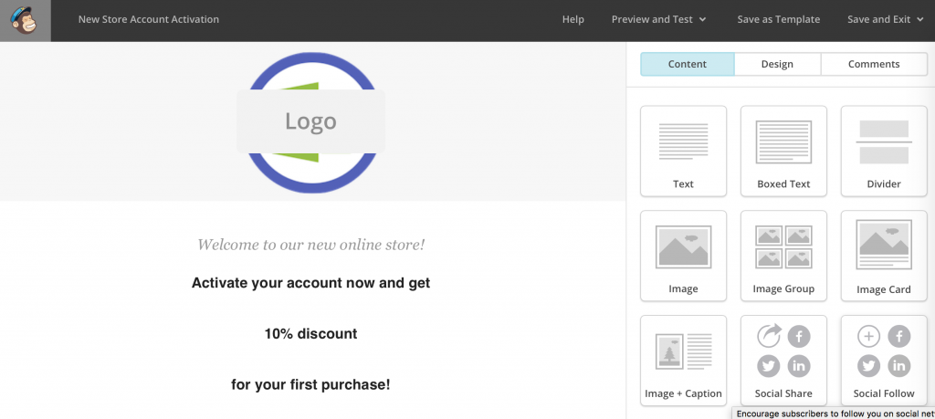 Edit Activation email
